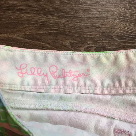 Lilly Pulitzer Pink Green White Worth Skinny Jeans - Picture 3 of 7